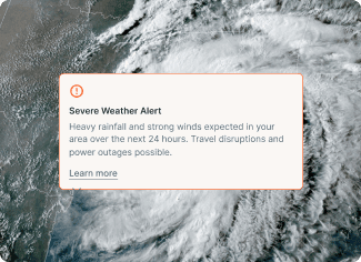Weather alerts